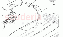 armrest for door trim panel, D - MJ 2009>>