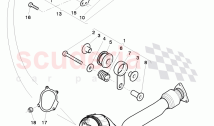 exhaust pipe with catalyst