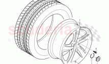 Complete wheels and tires