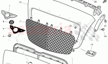 radiator grille, F 3W-9-060 951>>, F ZA-A-062 022>>