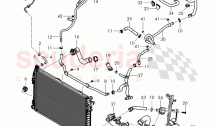 Coolant hoses and pipes, Engine bay, F 3W-F-044 096>>, F ZA-F-044 096>>