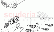door handle, outer, door latch, F >> 3W-C-074 020, F >> ZA-C-074 020