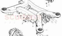 sub-frame, with rubber mounting