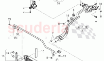 oil pressure line for gear oil cooling, Gear oil cooler, D - MJ 2015>>