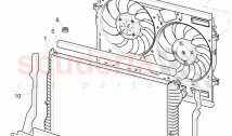 Coolant radiator, Coolant expansion tank, air duct, F 3W-7-041 093>>, D >> - MJ 20&hellip;