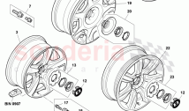 alloy wheel, D - MJ 2009>> - MJ 2011