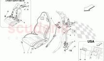 COMPLETE FRONT SEAT AND SEAT BELTS