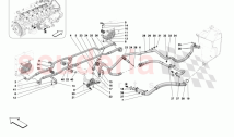 OIL PIPES AND ENGINE OIL LEVEL SENSOR