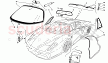 GLASSES, GASKETS AND REAR VIEW MIRRORS