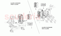 Calipers for front and rear brakes