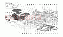 Carpet for luggage compartment and insulation panels