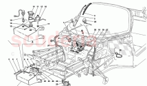 WINDSHIELD, GLASS WASHER AND HORNS