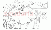 Secondary air pump and lines