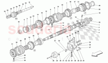 MAIN SHAFT GEARS AND CLUTCH OIL PUMP