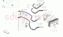 HEAT EXCHANGER AND GEARBOX OIL PIPES - HEAT EXCHANGER AND REAR PIPES