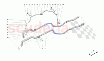 GEARBOX OIL HEAT EXCHANGER AND PIPES - HEAT EXCHANGER AND REAR PIPES