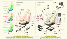 FRONT SEATS - SEATS AND GUIDES