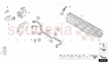 VOLTAGE WIRING SET FOR HIGH-VOLTAGE BATTERY AND POWER ELECTRONICS REAR