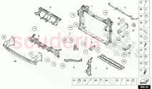 SUPPORT FOR COOLANT RADIATOR