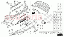 BUMPER, COMPLETE REAR