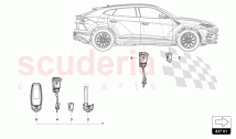 KEYS, WINDOW LIFTER, DOOR HANDLE - FRONT