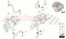 COOLANT COOLING SYSTEM FOR TURBOCHARGER 4.0 LTR.
