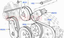 Pulleys And Drive Belts(Front)(3.0 V6 Diesel, Less Roll Stability Control, Less AC&hellip;