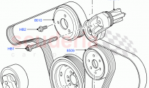 Pulleys And Drive Belts(Front)(Lion Diesel 2.7 V6 (140KW), Less Roll Stability Con&hellip;