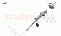 STEERING COLUMN AND STEERING WHEEL UNIT