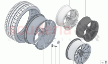 16 - SUSPENSION - 16.12 - WHEEL AND TYRE ASSEMBLIES REAR LEFT