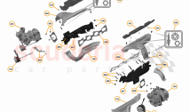 16 - F1 - POWER UNIT - 16.8 - 01 - POWER UNIT - EXHAUST MANIFOLD + TURBOCHARGERS