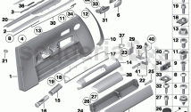 Door trim panel, front