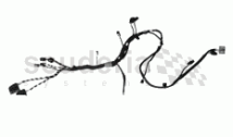 Rear seat wiring set