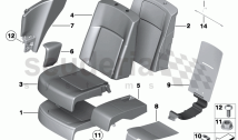 Seat, rear, cushion, & cover, comfort seat