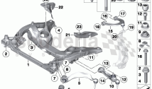 Frnt axle support, wishbone/tension strut