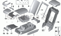 Rear seat centre armrest