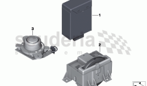 Control panel, A/C system, rear