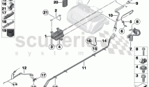 Fuel tank breather line/carbon canister