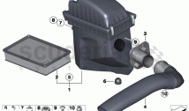 SUCTION SILENCER/FILTER CARTRIDGE