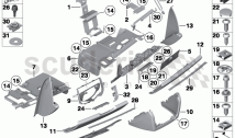 Instrument panel, lower part