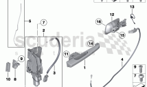 Door control, rear