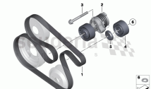 Belt Drive Water Pump/Alternator