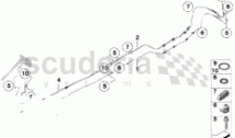 Refrigerant lines, rear A/C