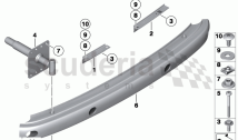 Carrier, bumper rear