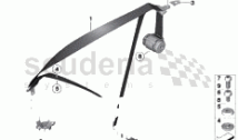 Safety belt rear