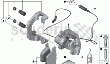 REAR WHEEL BRAKE-BRAKE PAD SENSOR