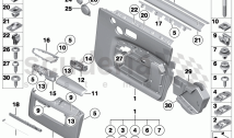 Door trim panel, front