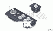 Door switch surrounds, bluechrome