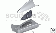 Single parts, teleph.antenna multi-band
