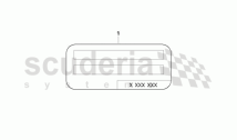 Reminder label, basic control unit DME